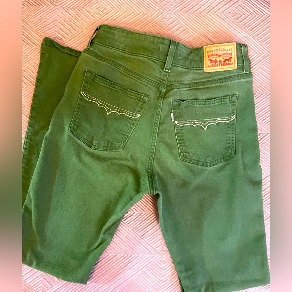 Levi Green Flare Denim